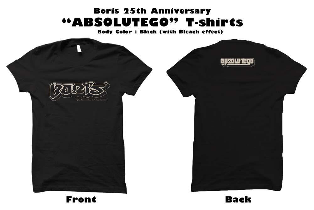 Boris / Absolutego T-shirt (Black/Bleach) S only