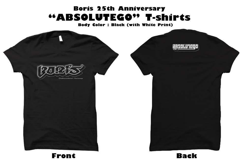 Boris / Absolutego T-shirt (Black/White)